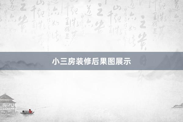 小三房装修后果图展示